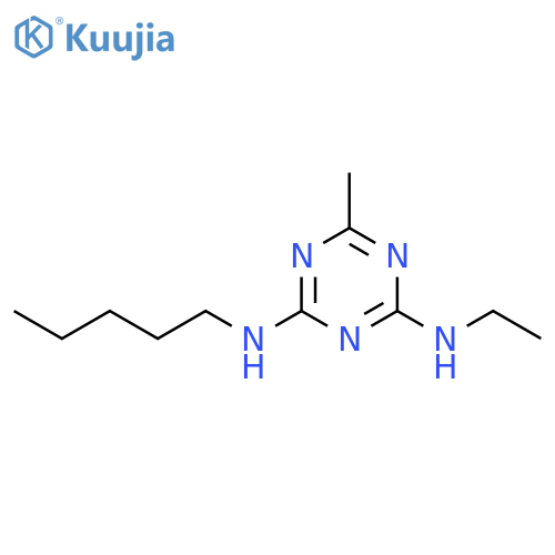 1,3,5-Triazine-2,4-diamine,N2-ethyl-6-methyl-N4-pentyl- structure