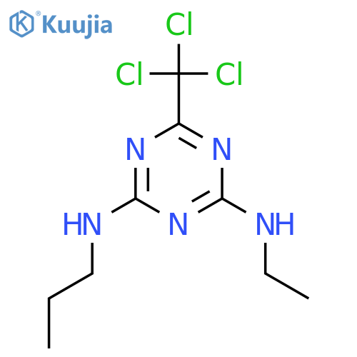 1,3,5-Triazine-2,4-diamine,N2-ethyl-N4-propyl-6-(trichloromethyl)- structure