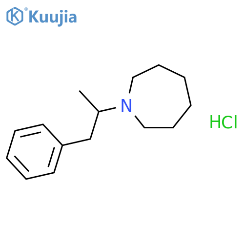 1H-Azepine,hexahydro-1-(1-methyl-2-phenylethyl)-, hydrochloride (1:1) structure