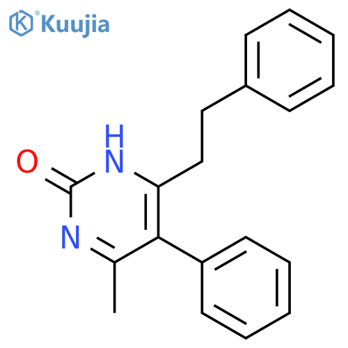 2(1H)-Pyrimidinone,4-methyl-5-phenyl-6-(2-phenylethyl)- structure