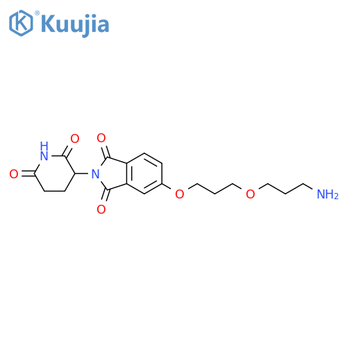 5-3-(3-aminopropoxy)propoxy-2-(2,6-dioxopiperidin-3-yl)-2,3-dihydro-1H-isoindole-1,3-dione structure