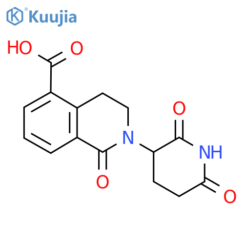 2-(2,6-Dioxopiperidin-3-yl)-1-oxo-1,2,3,4-tetrahydroisoquinoline-5-carboxylic acid structure