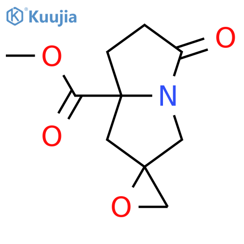 Methyl 5'-oxo-hexahydrospiro[oxirane-2,2'-pyrrolizine]-7'a-carboxylate structure