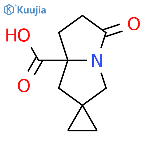 5'-oxo-hexahydrospirocyclopropane-1,2'-pyrrolizine-7'a-carboxylic acid structure
