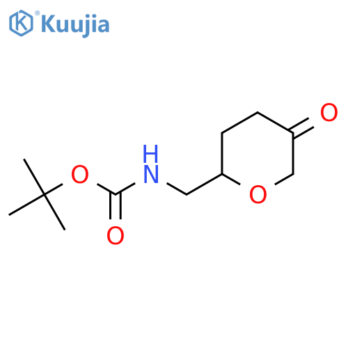 tert-butyl N-(5-oxooxan-2-yl)methylcarbamate structure
