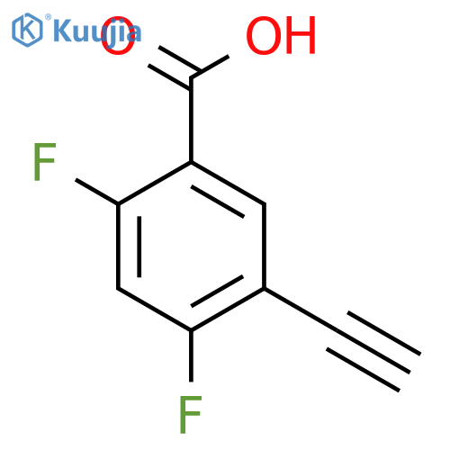5-Ethynyl-2,4-difluorobenzoic acid structure