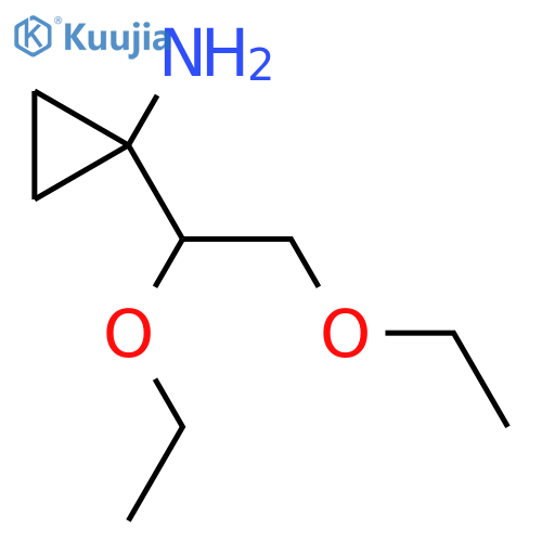1-(1,2-Diethoxyethyl)cyclopropan-1-amine structure