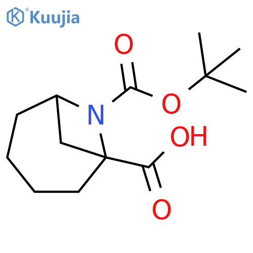 7-Aza-bicyclo[4.1.1]octane-1,7-dicarboxylic acid 7-tert-butyl ester structure