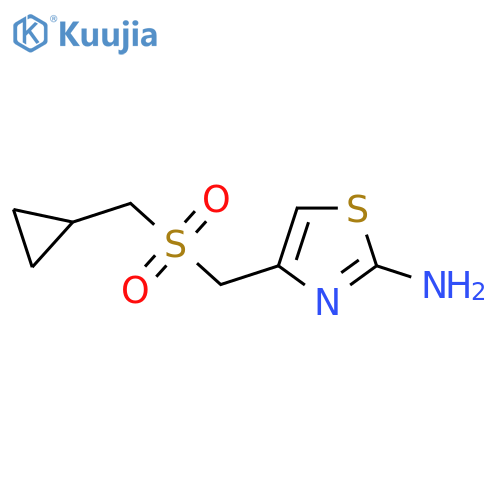 4-(Cyclopropylmethanesulfonylmethyl)-1,3-thiazol-2-amine structure