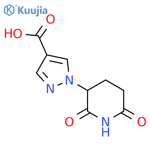 1-(2,6-dioxopiperidin-3-yl)-1H-pyrazole-4-carboxylic acid structure