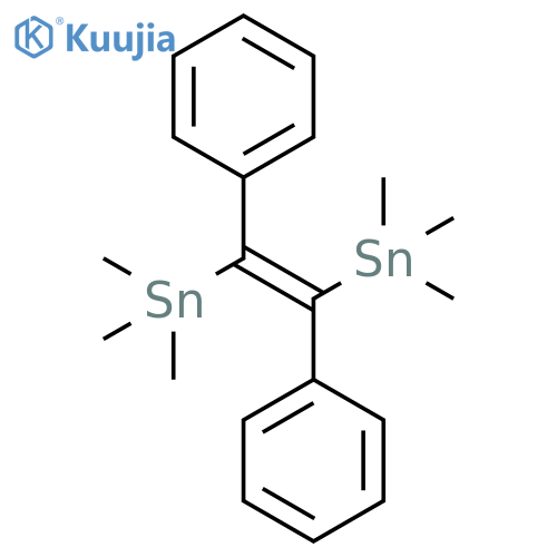Stannane, (1,2-diphenyl-1,2-ethenediyl)bis[trimethyl-, (E)- (9CI) structure