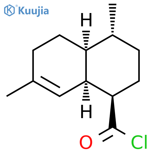 1-Naphthalenecarbonyl chloride, 1,2,3,4,4a,5,6,8a-octahydro-4,7-dimethyl-, (1R,4R,4aS,8aR)- structure