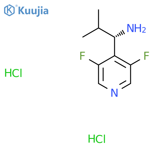 (S)-1-(3,5-difluoropyridin-4-yl)-2-methylpropan-1-amine dihydrochloride structure