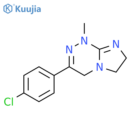 Imidazo[2,1-c][1,2,4]triazine,3-(4-chlorophenyl)-1,4,6,7-tetrahydro-1-methyl- structure