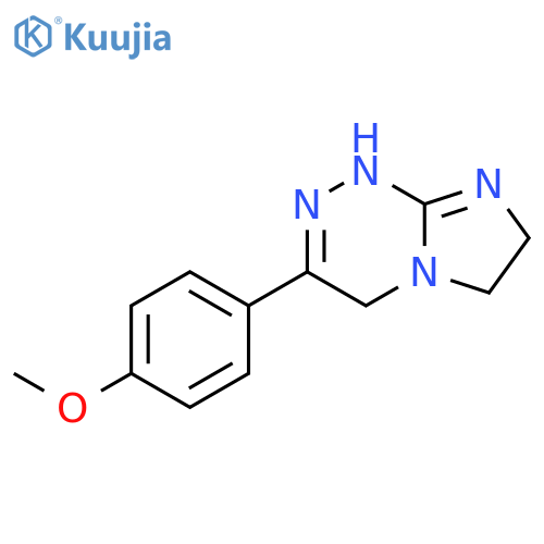 Imidazo[2,1-c][1,2,4]triazine, 4,6,7,8-tetrahydro-3-(4-methoxyphenyl)- structure