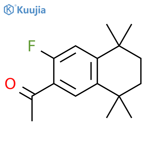 Ethanone,1-(3-fluoro-5,6,7,8-tetrahydro-5,5,8,8-tetramethyl-2-naphthalenyl)- structure