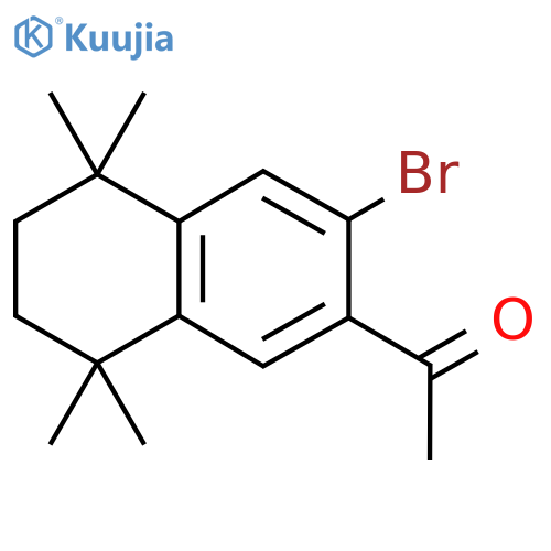 1-(3-Bromo-5,5,8,8-tetramethyl-5,6,7,8-tetrahydronaphthalen-2-yl)ethanone structure
