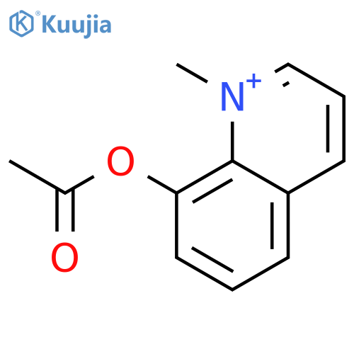 Quinolinium,8-(acetyloxy)-1-methyl- structure