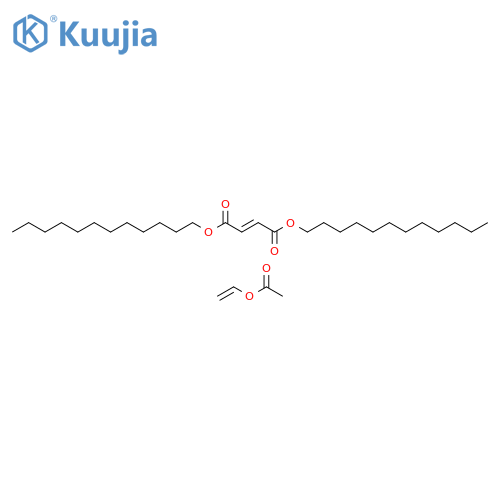 2-Butenedioic acid (2E)-, didodecyl ester, polymer with ethenyl acetate structure