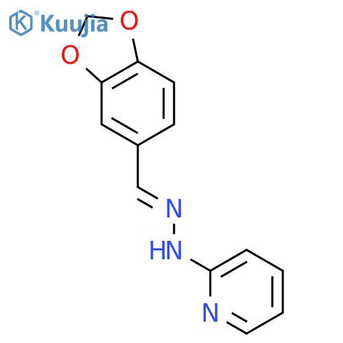 1,3-Benzodioxole-5-carboxaldehyde,2-(2-pyridinyl)hydrazone structure