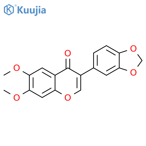 4H-1-Benzopyran-4-one,3-(1,3-benzodioxol-5-yl)-6,7-dimethoxy- structure