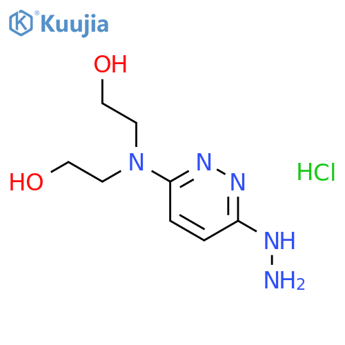 3(2H)-Pyridazinone,6-[bis(2-hydroxyethyl)amino]-, hydrazone, dihydrochloride (9CI) structure