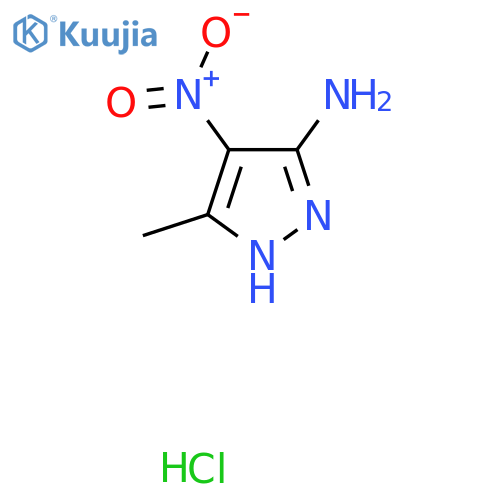 3-methyl-4-nitro-1H-pyrazol-5-amine hydrochloride structure