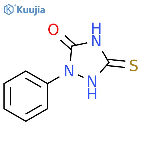 1-phenyl-3-sulfanyl-4,5-dihydro-1H-1,2,4-triazol-5-one structure