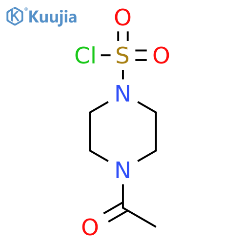 4-acetylpiperazine-1-sulfonyl chloride structure