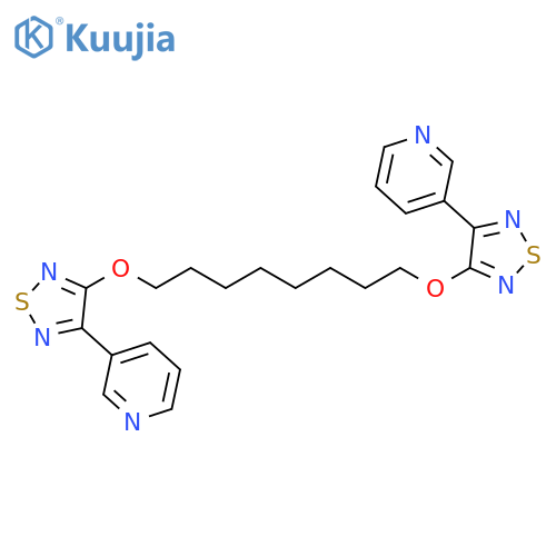 Pyridine, 3,3'-[1,8-octanediylbis(oxy-1,2,5-thiadiazole-4,3-diyl)]bis- structure