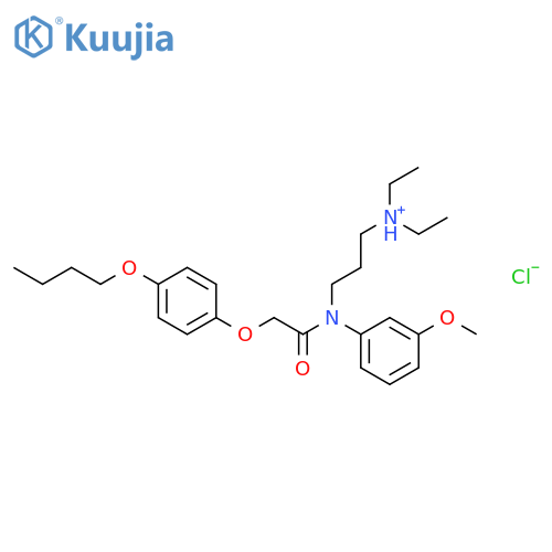 Acetamide,2-(4-butoxyphenoxy)-N-[3-(diethylamino)propyl]-N-(3-methoxyphenyl)-,hydrochloride (1:1) structure