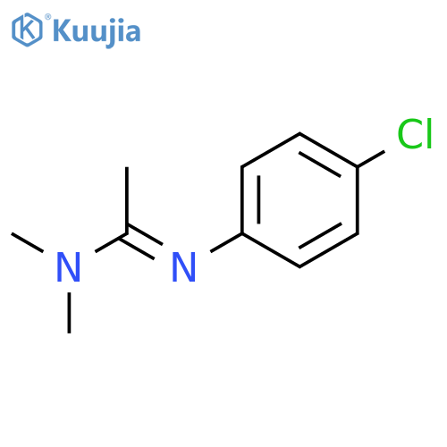 N'-(4-chloro-phenyl)-N,N-dimethyl-acetamidine structure