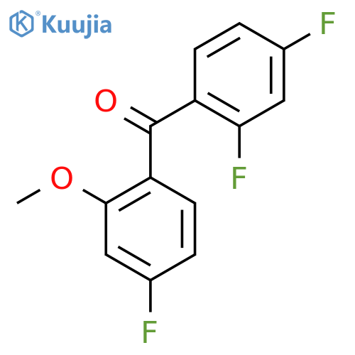 (2,4-difluorophenyl)(4-fluoro-2-methoxyphenyl)methanone structure
