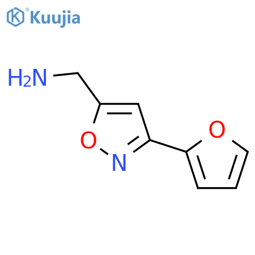 5-Isoxazolemethanamine,3-(2-furanyl)- structure