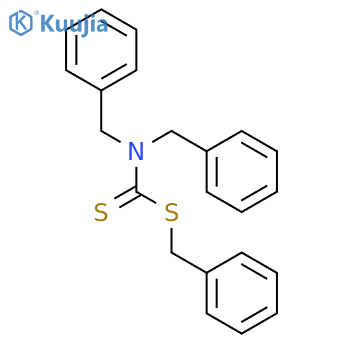 Carbamodithioic acid, bis(phenylmethyl)-, phenylmethyl ester structure