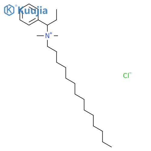 Tetradecyldimethyl(ethylbenzyl)ammoniumchloride structure