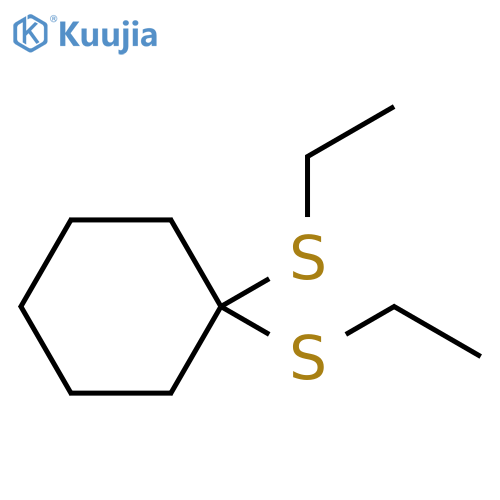 Cyclohexane, 1,1-bis(ethylthio)- structure