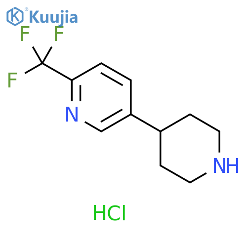 5-(Piperidin-4-yl)-2-(trifluoromethyl)pyridine hydrochloride structure