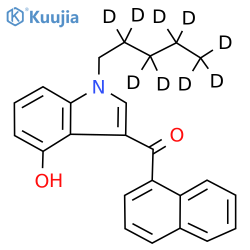 JWH 018 4-hydroxyindole metabolite-d9 structure