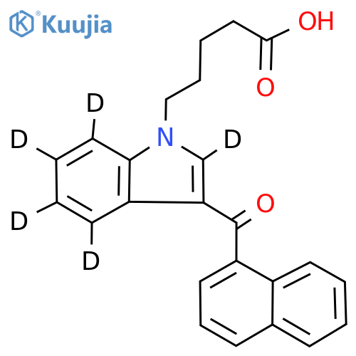 JWH 018 N-pentanoic acid metabolite-d5 structure