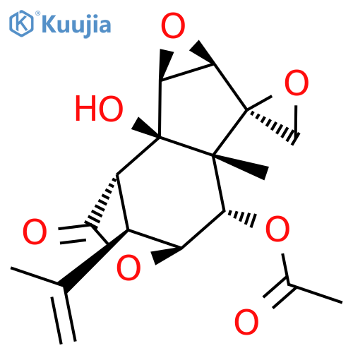 Spiro[2,5-methano-7H-oxireno[3,4]cyclopent[1,2-d]oxepin-7,2'-oxiran]-3(2H)-one,6-(acetyloxy)hexahydro-1b-hydroxy-6a-methyl-8-(1-methylethenyl)-,(1aS,1bR,2S,2'R,5R,6S,6aR,7aR,8R)- structure