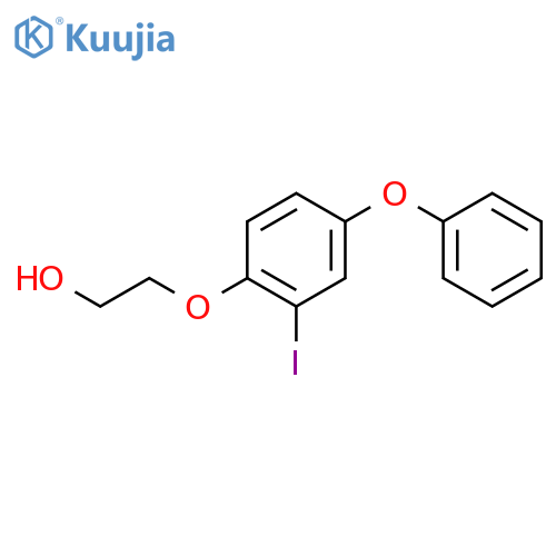 Ethanol, 2-(2-iodo-4-phenoxyphenoxy)- structure