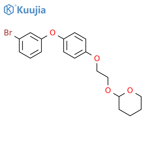 2H-Pyran, 2-[2-[4-(3-bromophenoxy)phenoxy]ethoxy]tetrahydro- structure