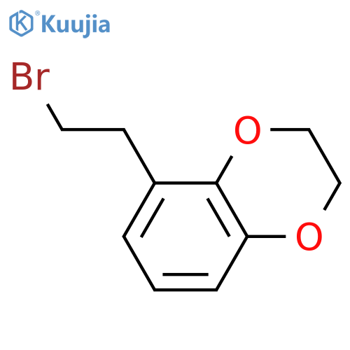 5-(2-bromoethyl)-2,3-dihydro-1,4-benzodioxine structure
