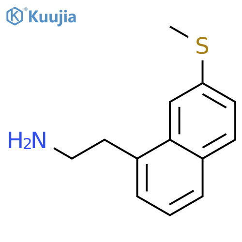 1-Naphthaleneethanamine, 7-(methylthio)- structure