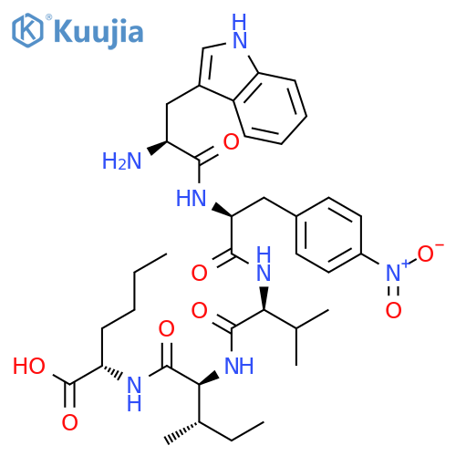 L-Norleucine, L-tryptophyl-4-nitro-L-phenylalanyl-L-valyl-L-isoleucyl- structure