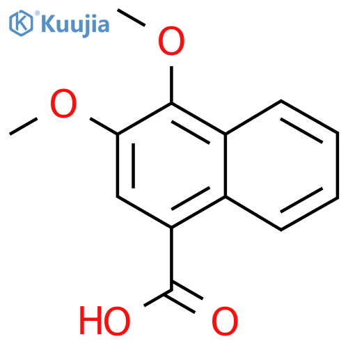 3,4-Dimethoxy-1-naphthalenecarboxylic acid structure