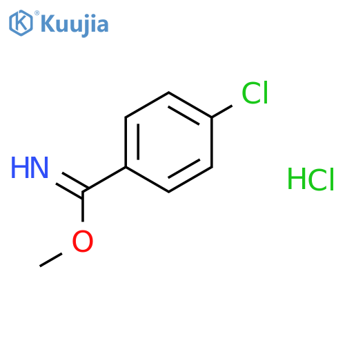 Benzenecarboximidic acid, 4-chloro-, methyl ester, hydrochloride structure