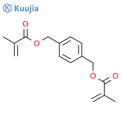 2-Propenoic acid,2-methyl-, 1,1'-[1,4-phenylenebis(methylene)] ester structure