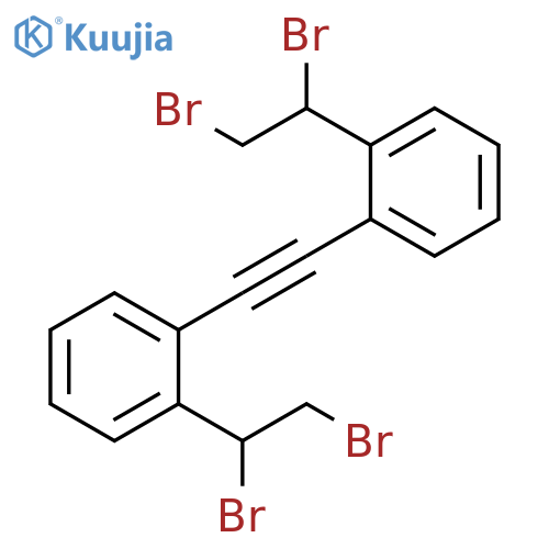Acetylene, bis[o-(1,2-dibromoethyl)phenyl]- (8CI) structure